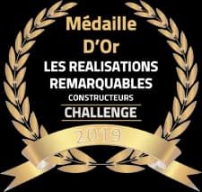 Médaille or challenge habitat innovant maisons remarquables FFB 2019