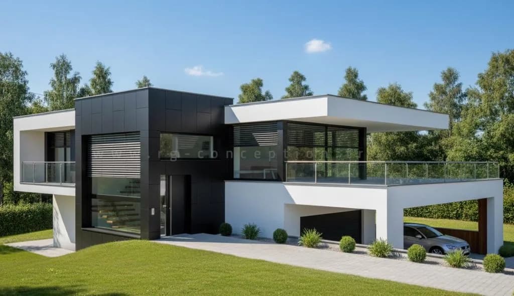 Projet de maison contemporaine à Montagnole