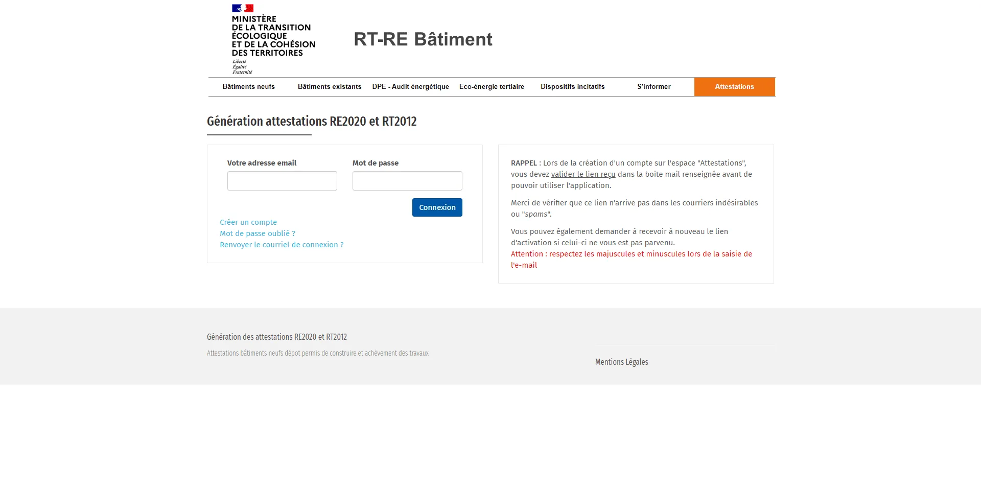 Étape 3 attestation RE2020 gratuite