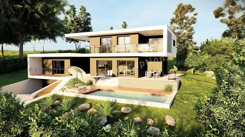 Plan de maison LIVIA 150 - Plan 2D côté