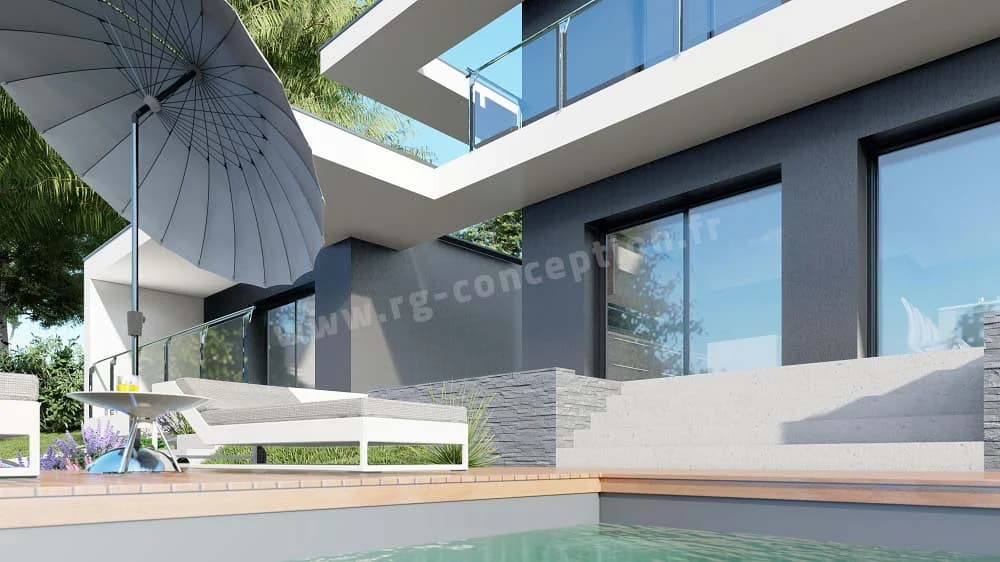 Plan de maison LIVIA 150 - Plan 2D côté