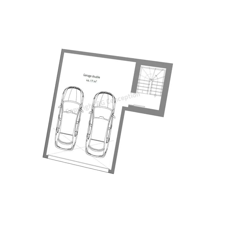 Plan de maison LIVIA 150 - Plan 2D côté