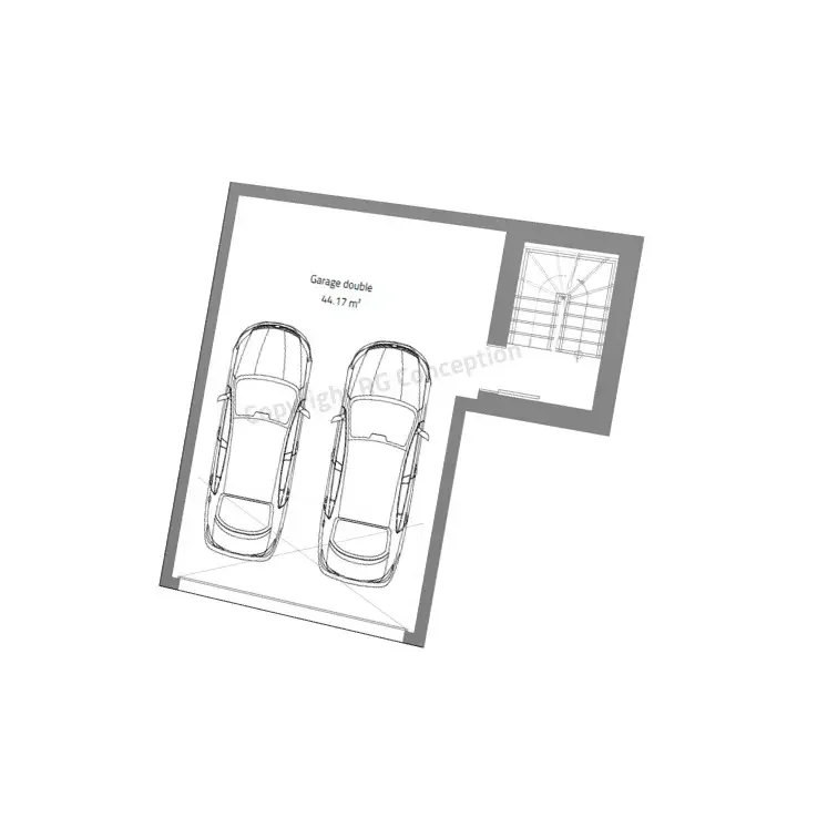 Plan de maison LIVIA 150 - Plan 2D côté