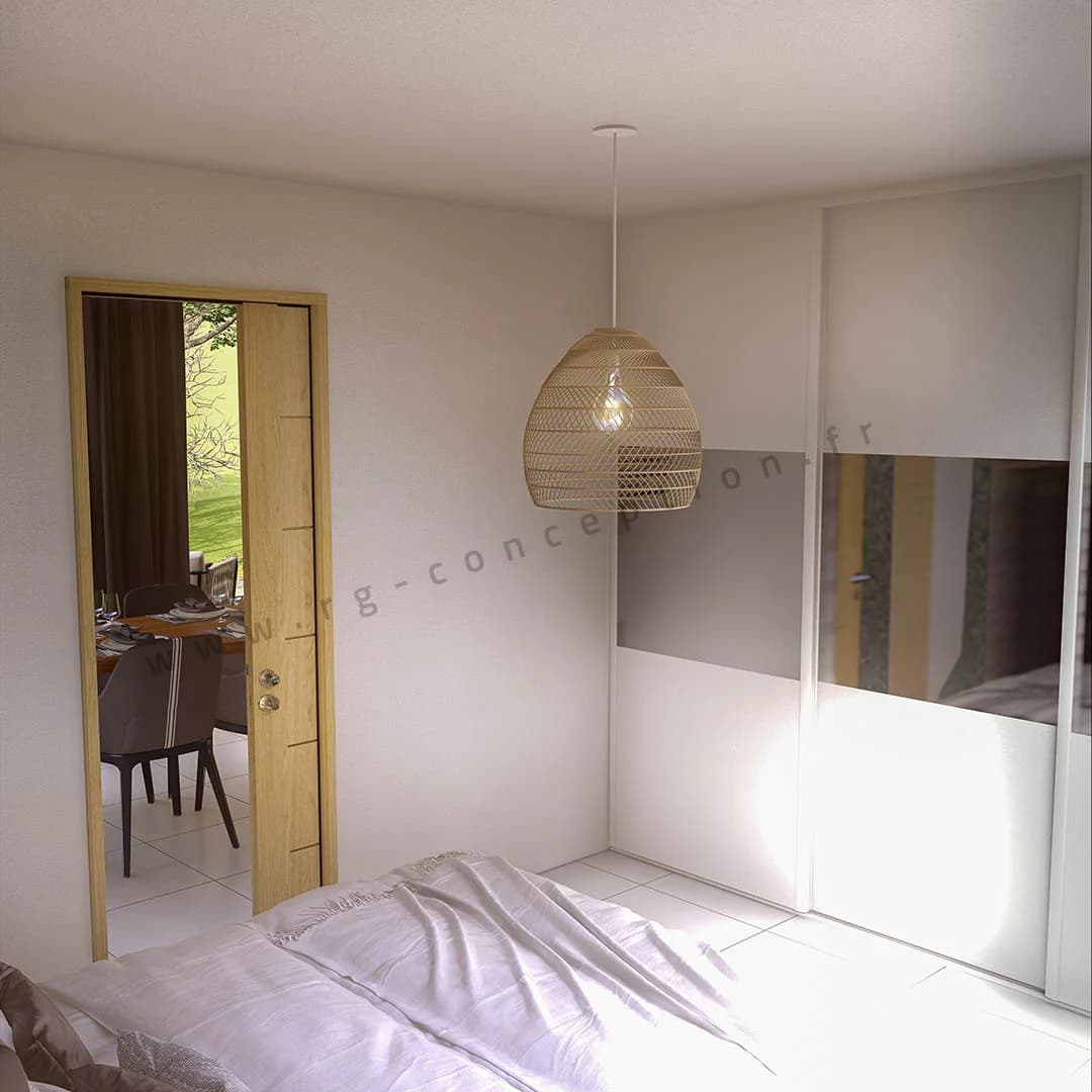 Plan de maison MOANA 60 - Plan 2D côté