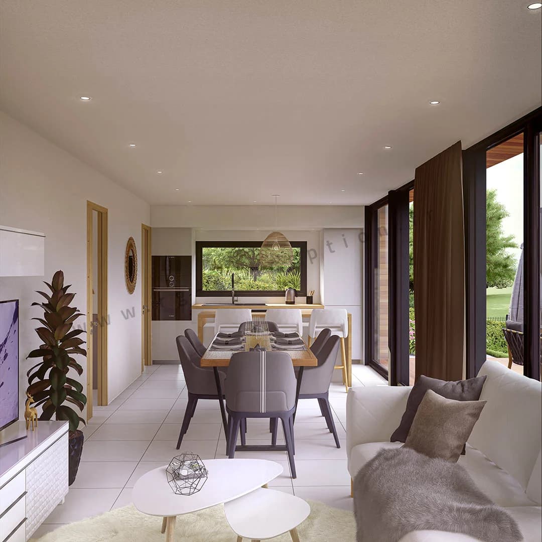 Plan de maison MOANA 60 - Plan 2D côté