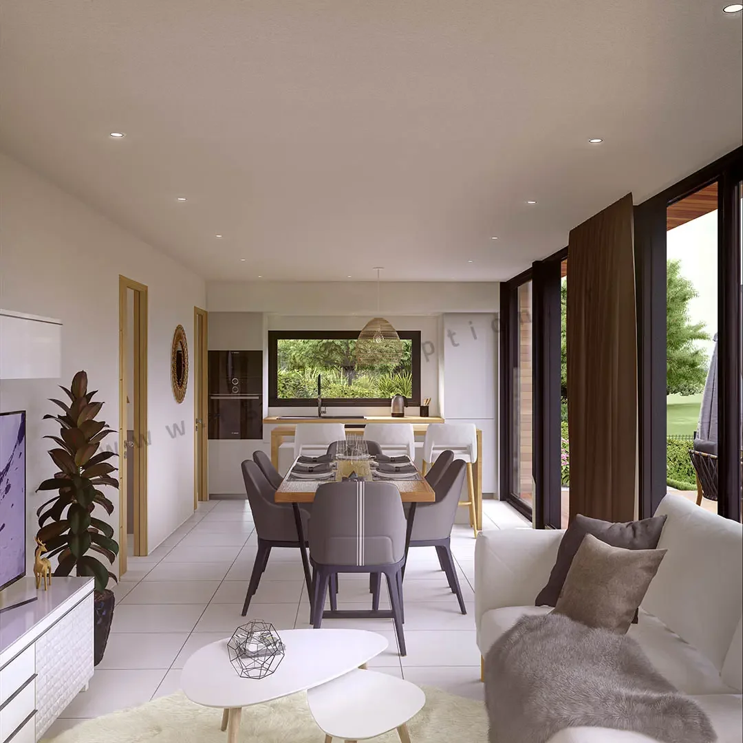 Plan de maison MOANA 60 - Plan 2D côté