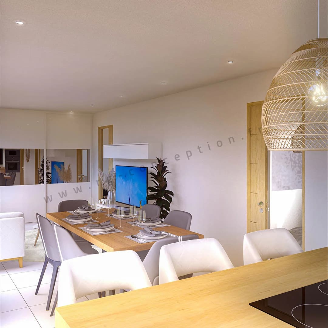 Plan de maison MOANA 60 - Plan 2D côté