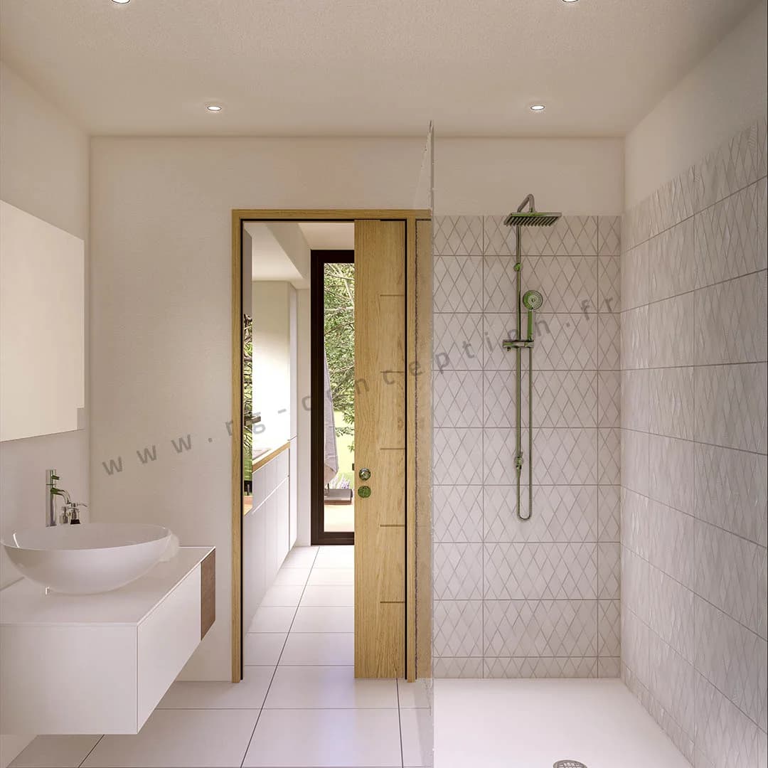 Plan de maison MOANA 60 - Plan 2D côté