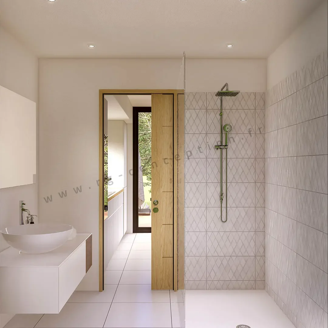 Plan de maison MOANA 60 - Plan 2D côté