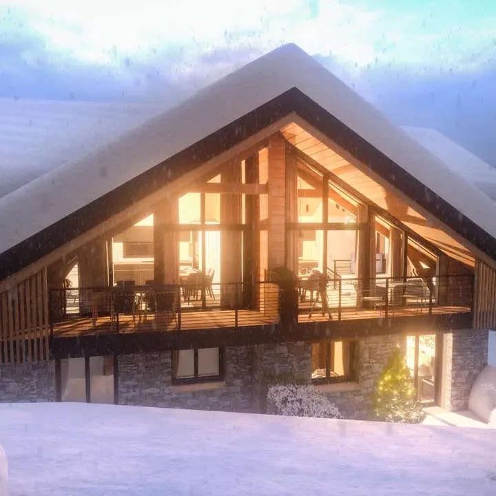 Film 3D promotion immobilière construction chalets