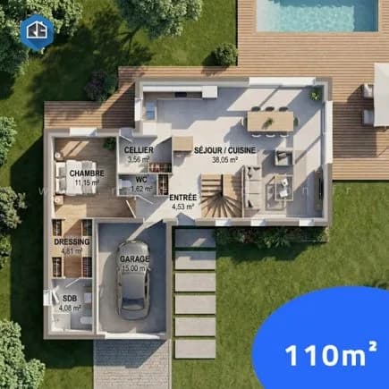 Plan de maison Familiale 110