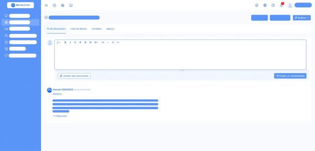 Vue annotée