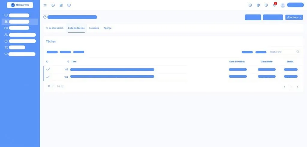 Vue annotée