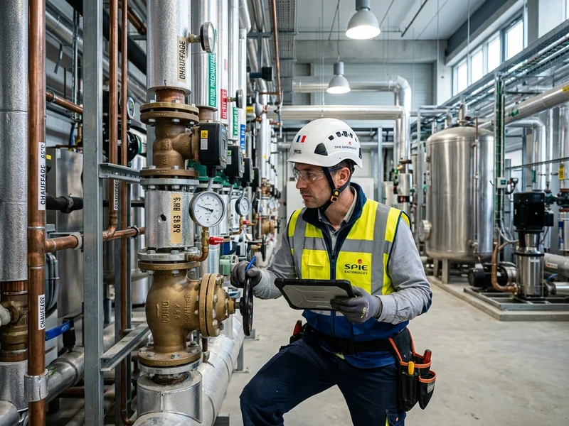 Cousin chef d’équipe chez Spie Batignolles supervisant les réseaux de fluides