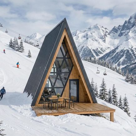 Plan de maison en A 50m2 1 chambre pas cher