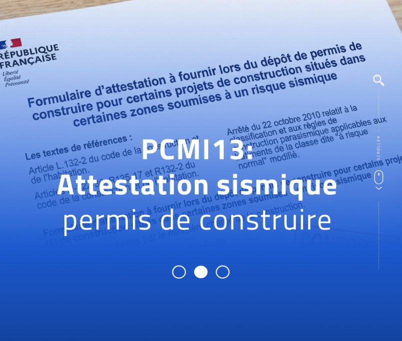 attestation sismique PCMI13