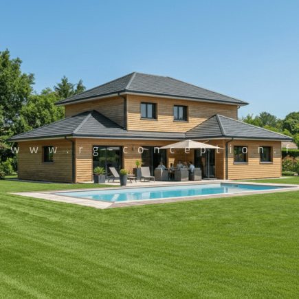 Plan de maison 150 m2 - 4 chambres